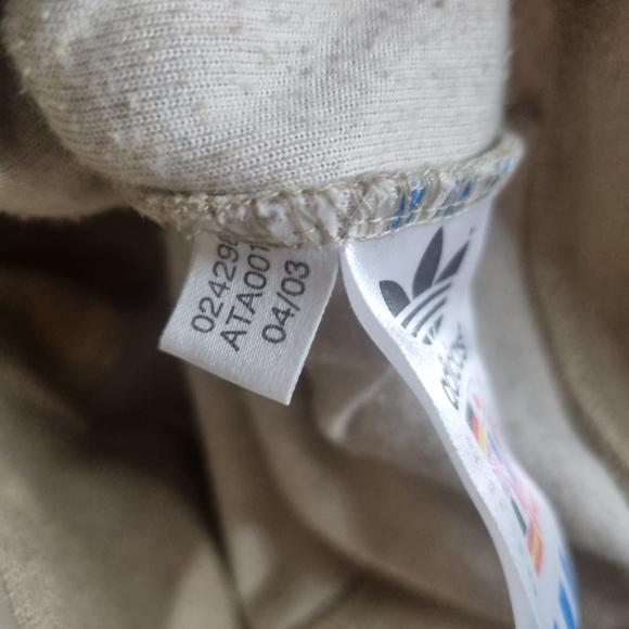 Vtg sandy colour velour track jacket size uk 14 2003 made - Picture 4 of 7